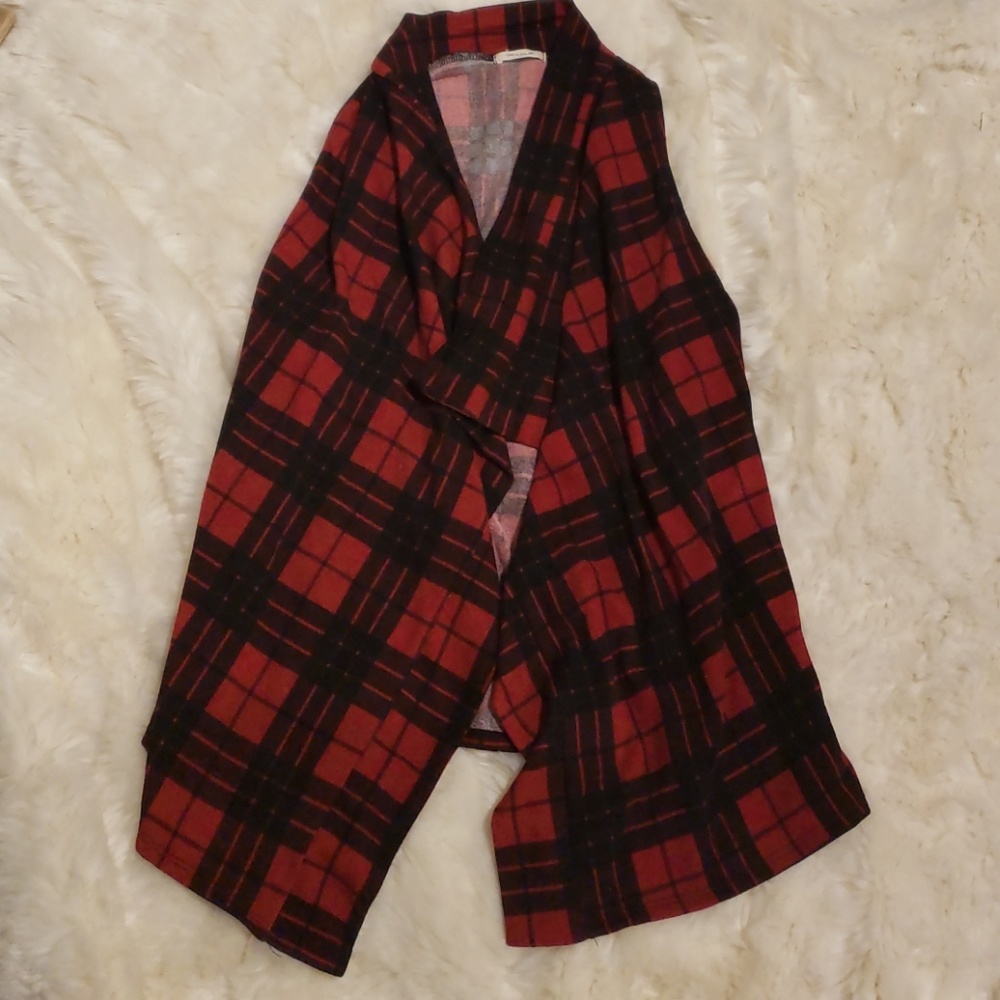 Red Plaid Vest